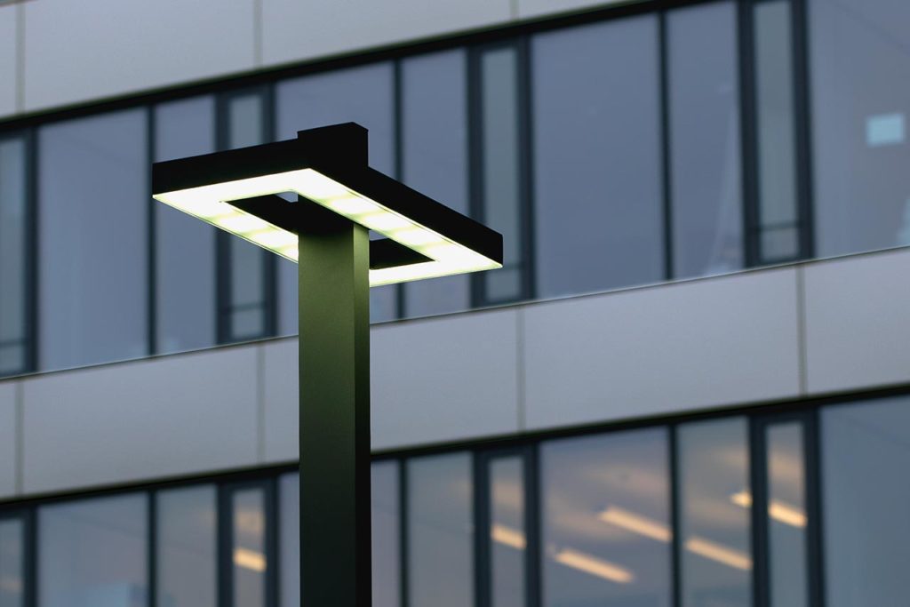 Eine Objektleuchte spendet modernes LED-Licht