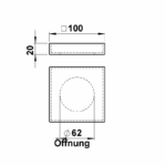 PMMA square tube Other Product Image Article 90260492