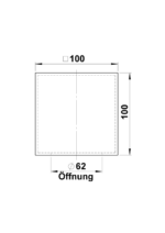 PMMA Vierkantrohr opal L = 100 mm Other Product Image Article 90260082